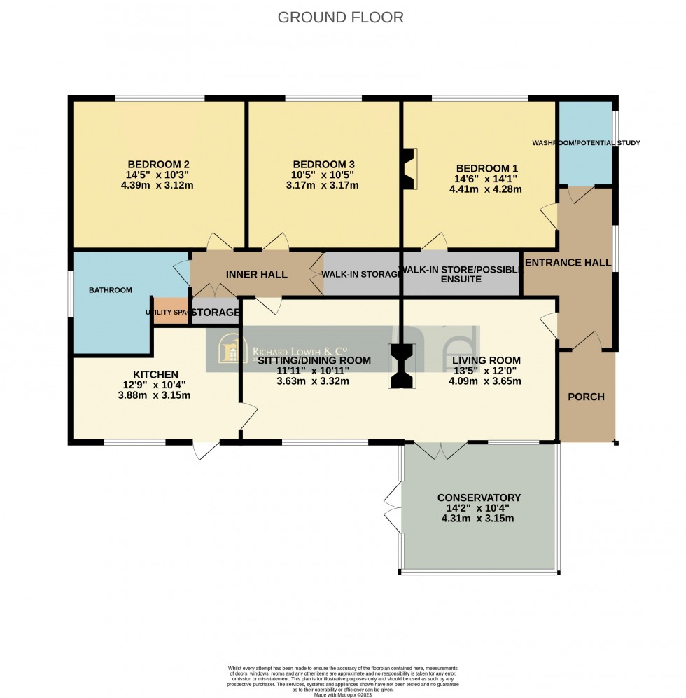 Floorplan for Middlewood Road, Higher Poynton