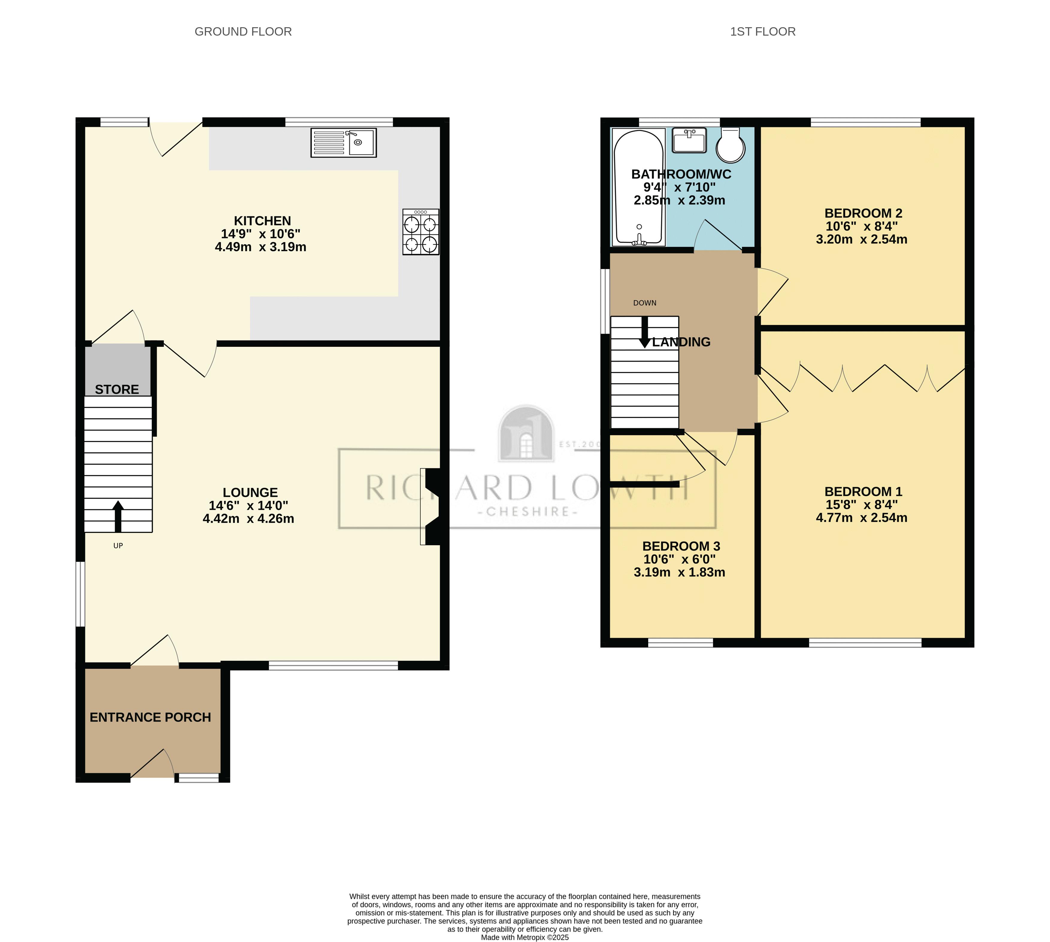 Floorplans For Modbury Close, Hazel Grove