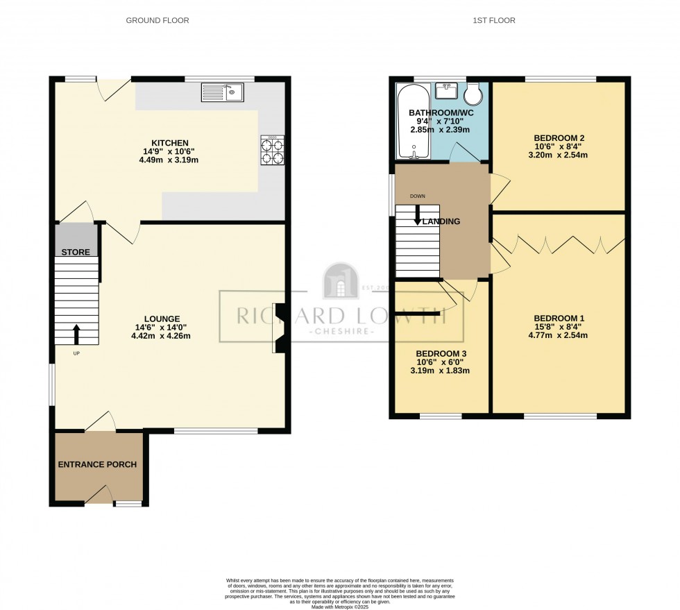 Floorplan for Modbury Close, Hazel Grove