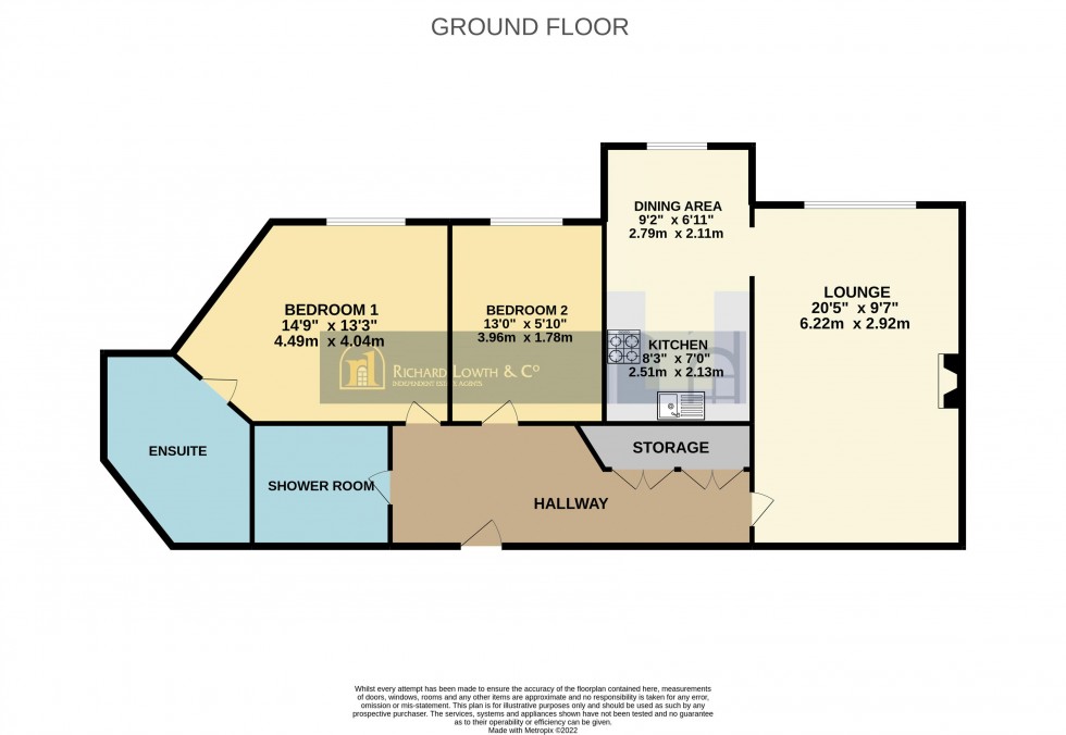 Floorplan for Woburn Court, Towers Road, Poynton