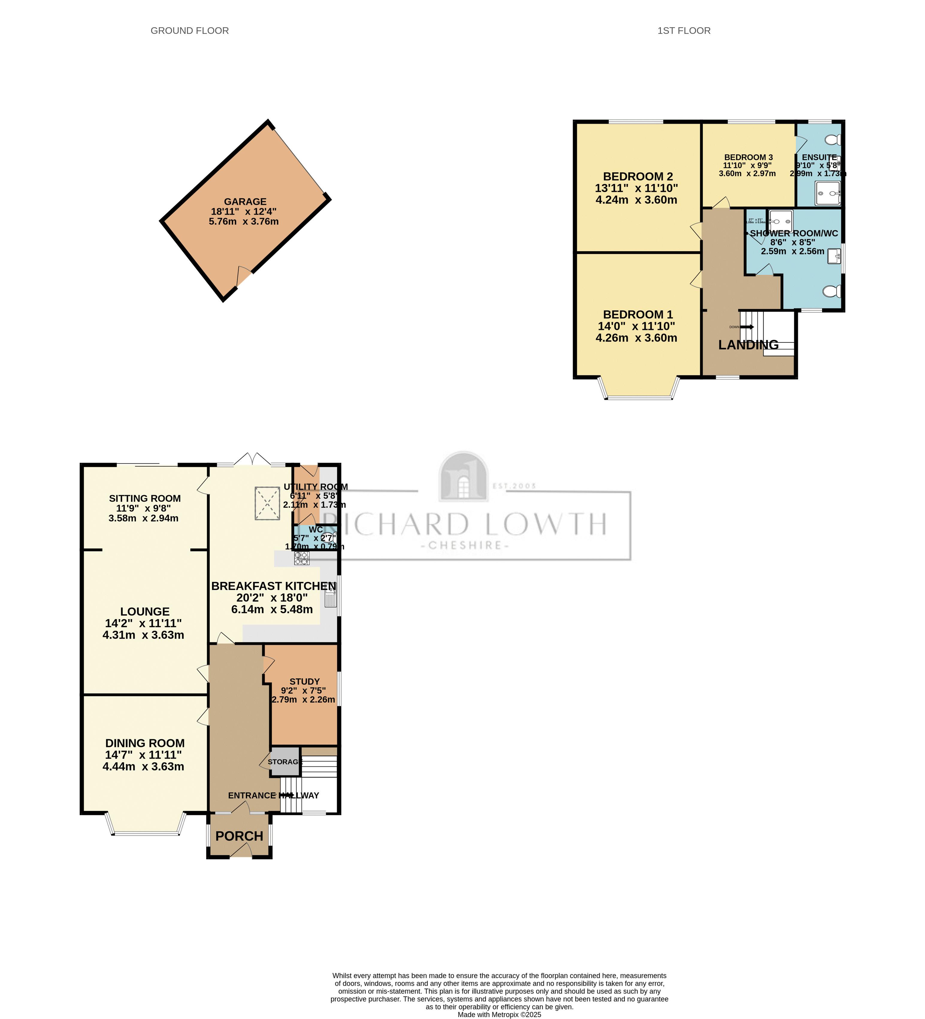 Floorplans For Clifford Road, Poynton