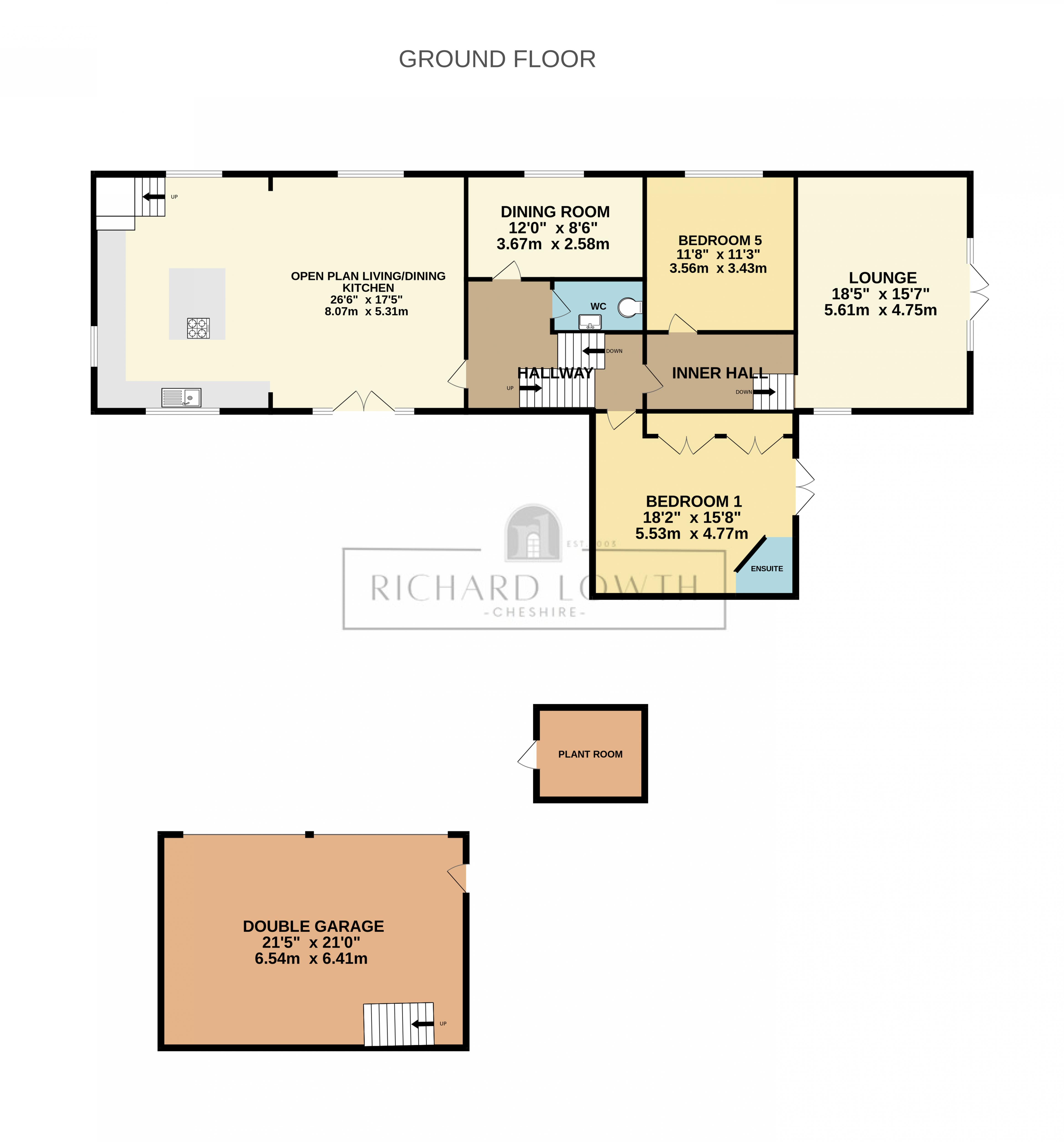 Floorplans For Old Hall Lane, Woodford