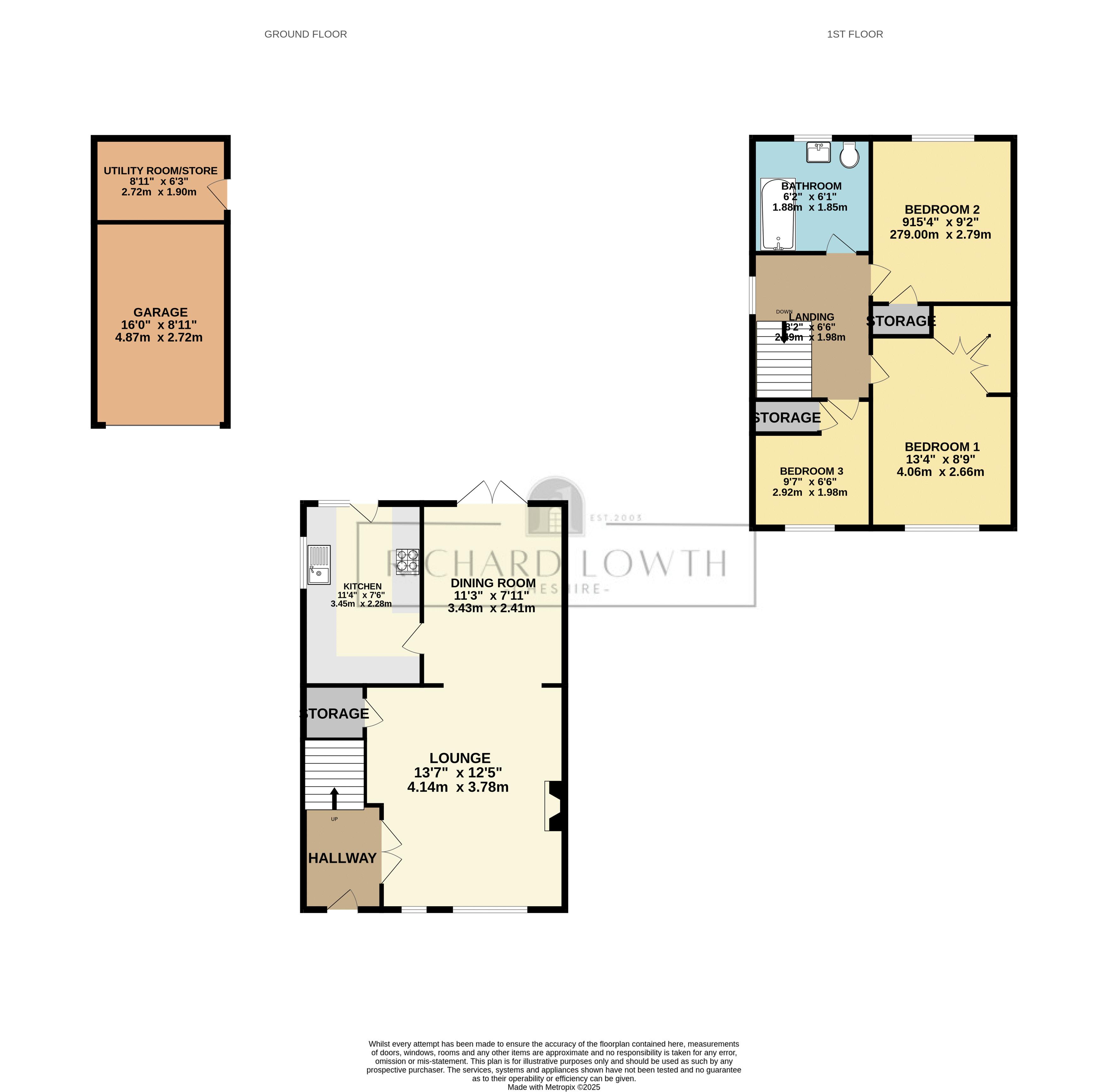 Floorplans For Bickerton Drive, Hazel Grove