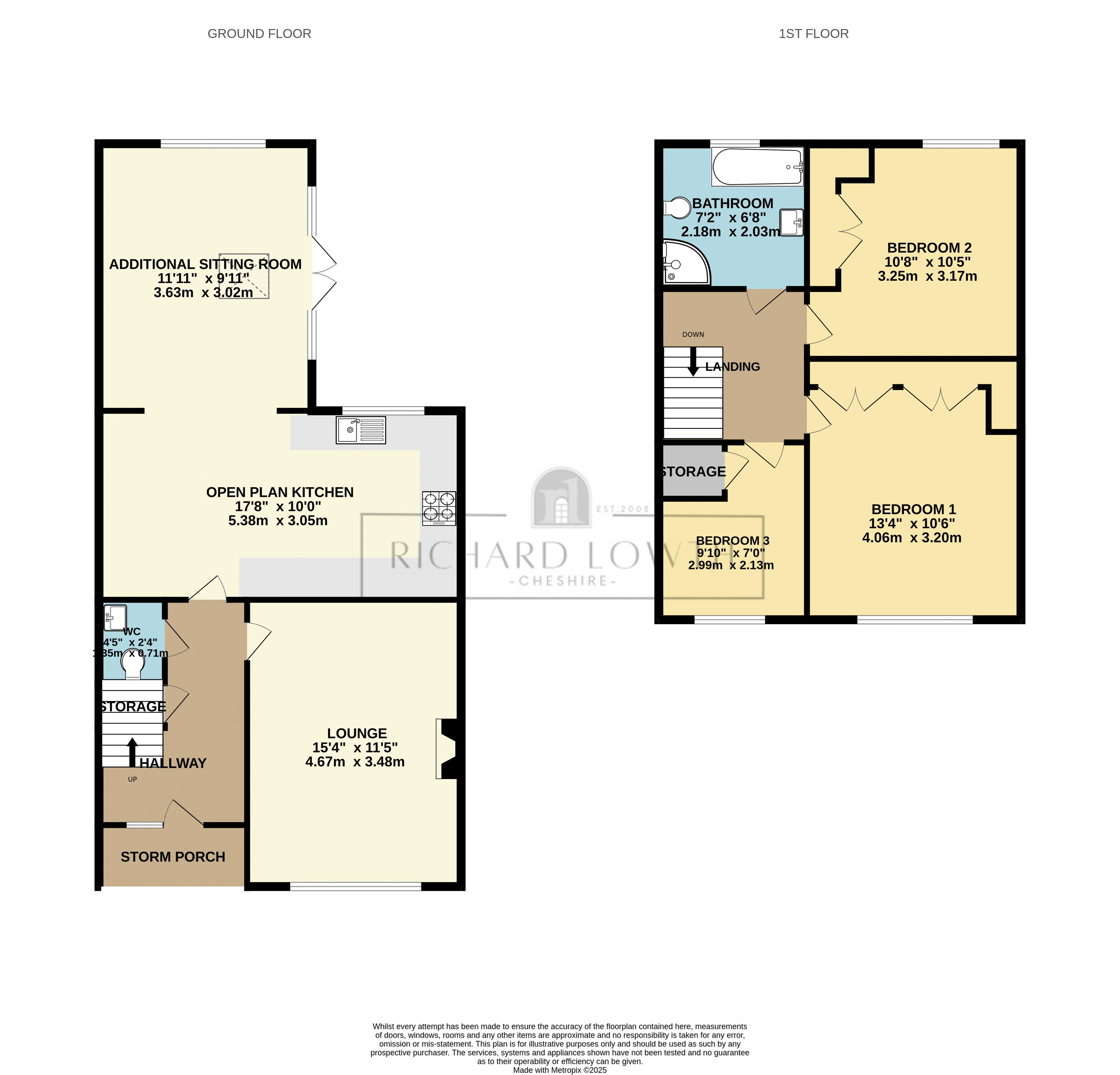 Floorplans For Gull Close, Poynton