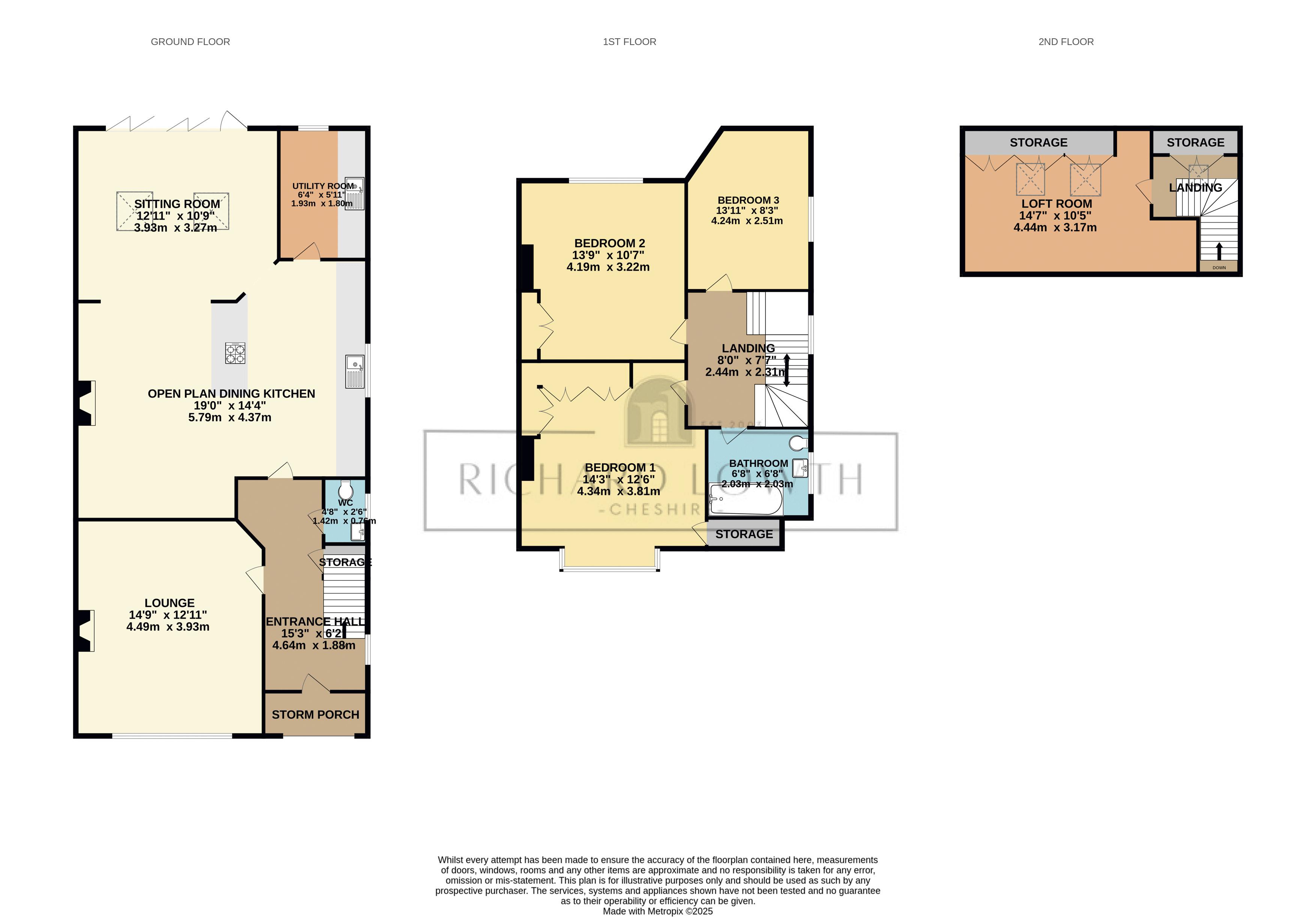 Floorplans For Ravenoak Park Road, Cheadle Hulme