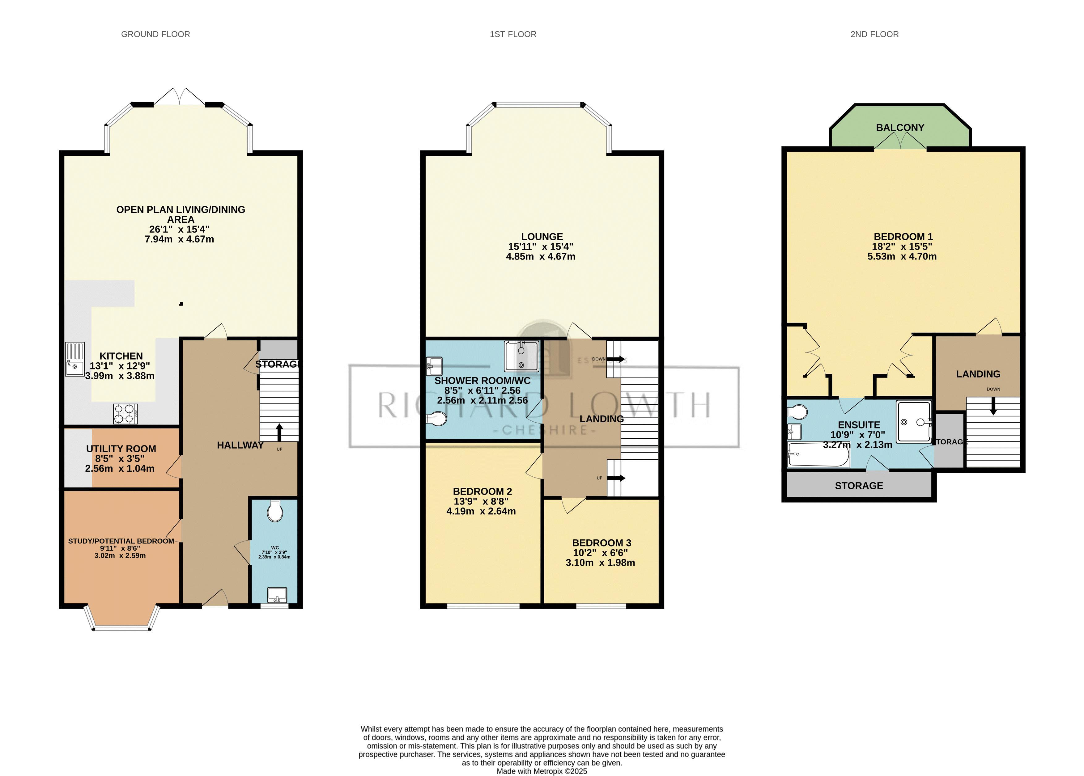 Floorplans For Hockley Paddock, Park Lane, Poynton