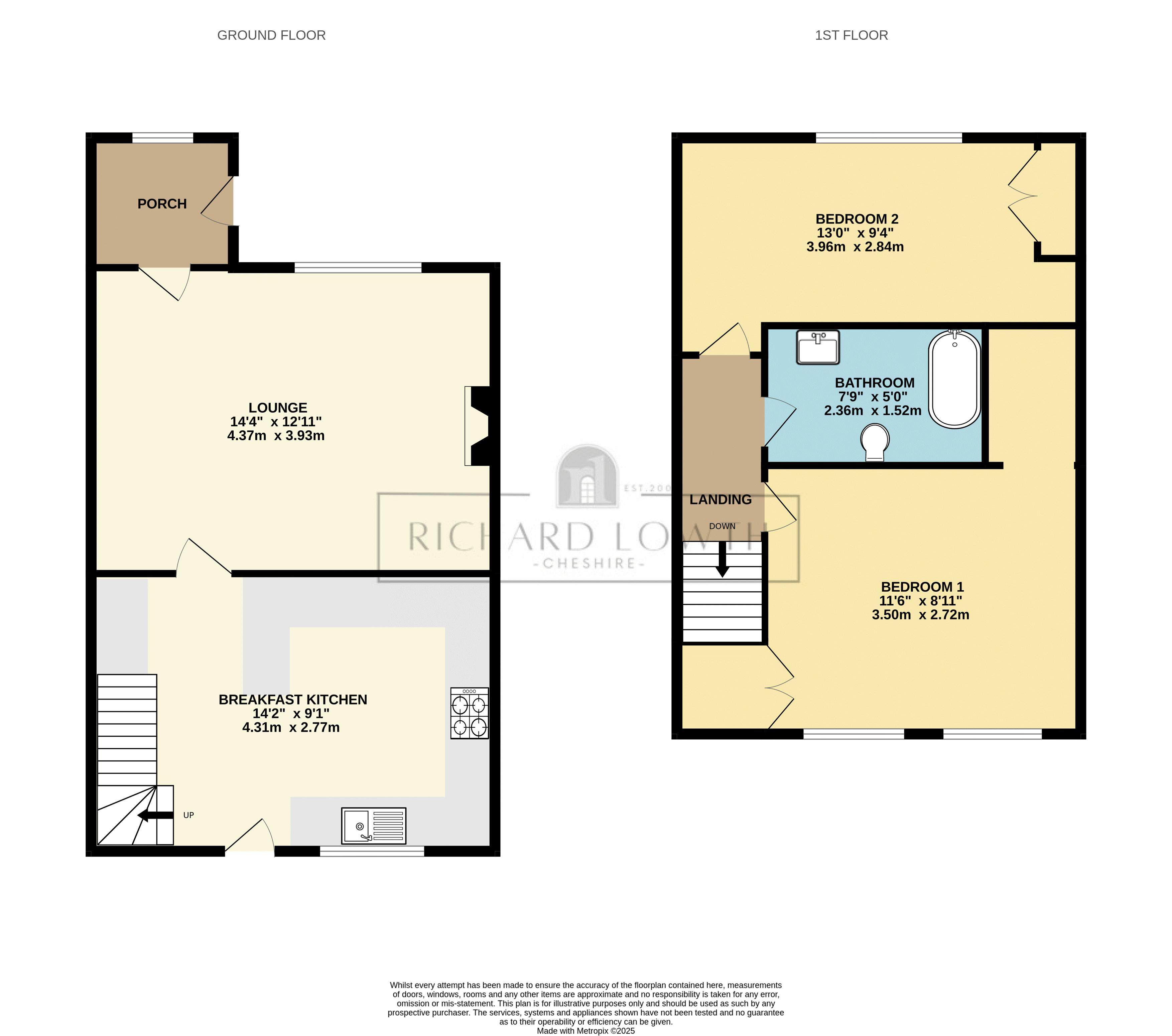 Floorplans For Park Lane, Poynton