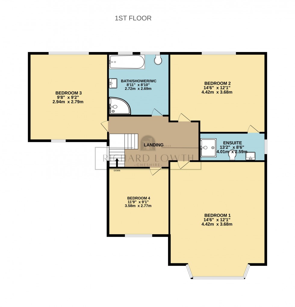 Floorplan for Chester Road, Poynton