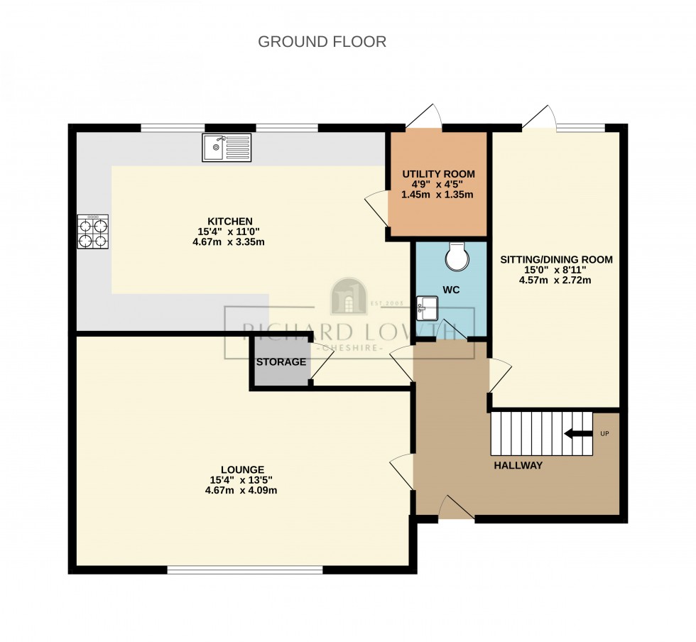 Floorplan for Copperfield Road, Poynton