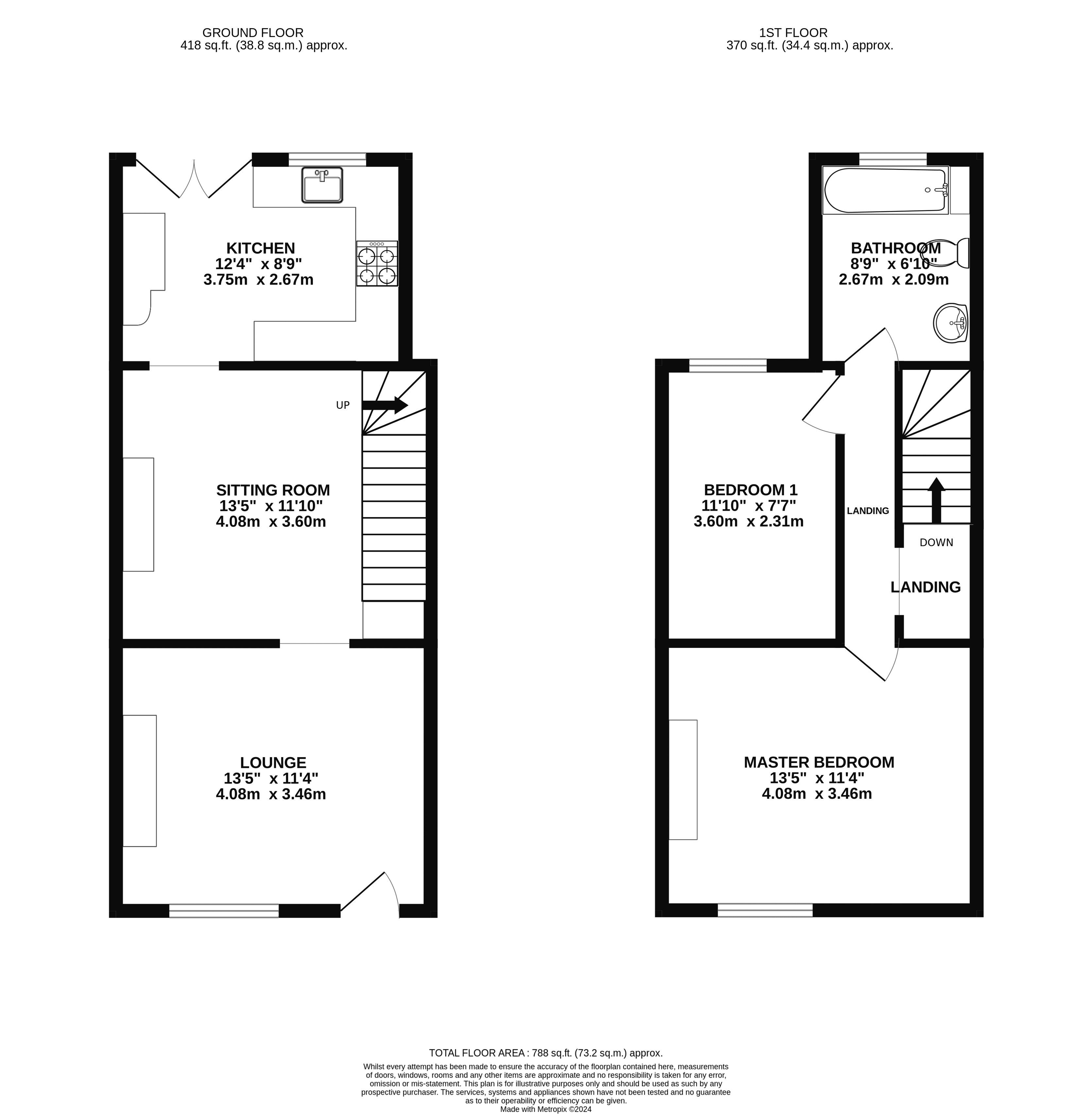 Floorplans For Park Lane, Poynton