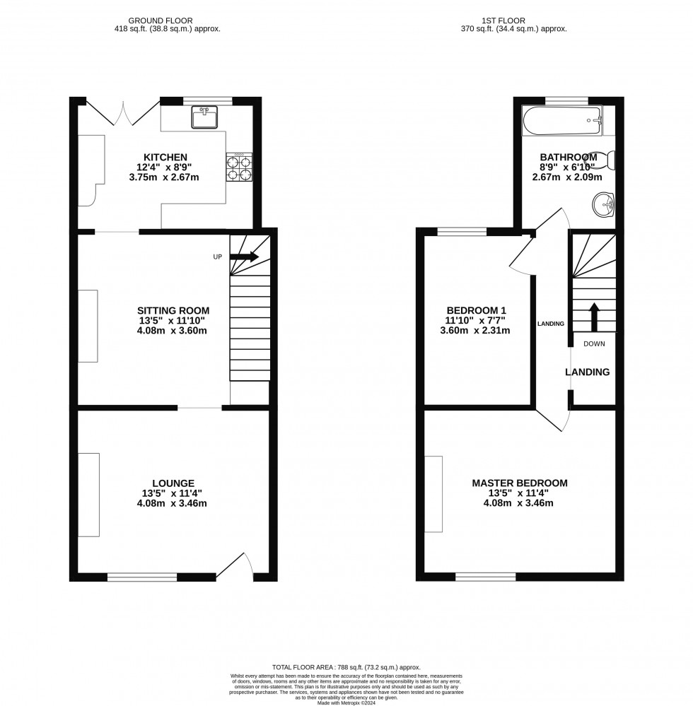 Floorplan for Park Lane, Poynton