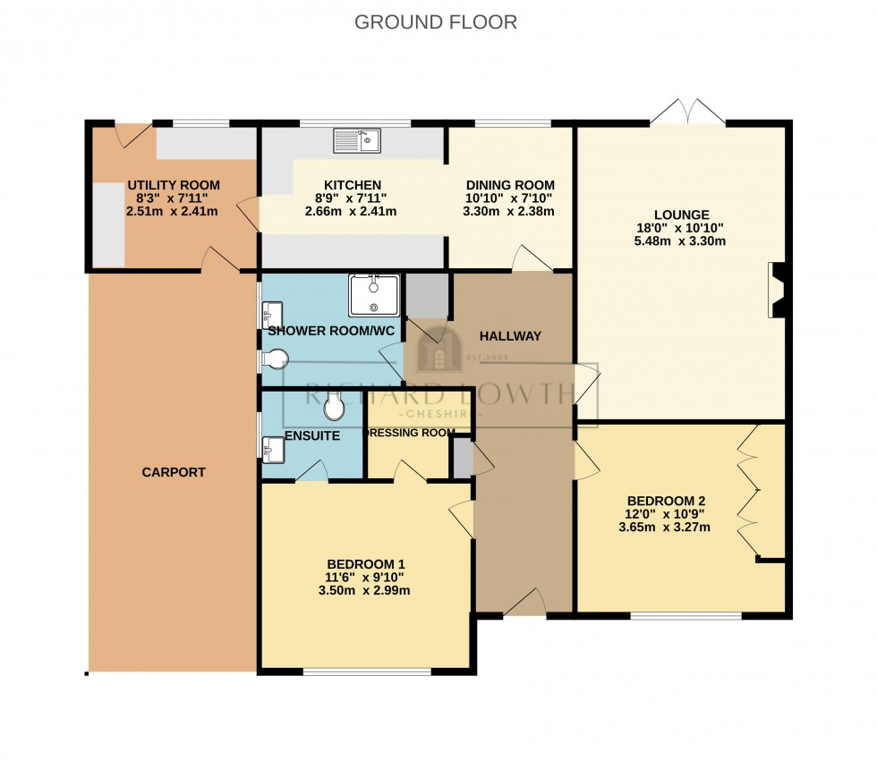Floorplan for Burton Drive, Poynton