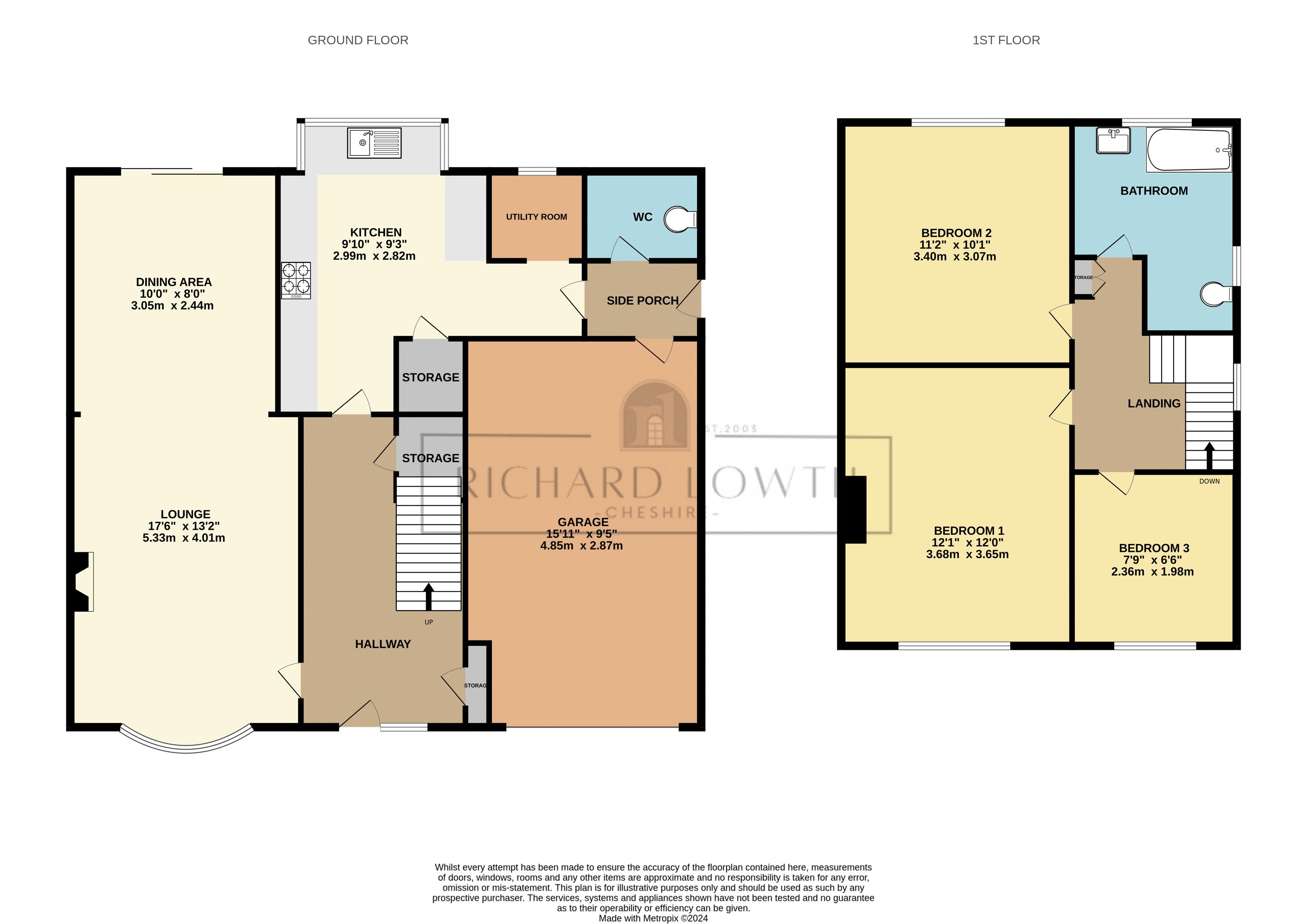 Floorplans For Park Lane, Poynton