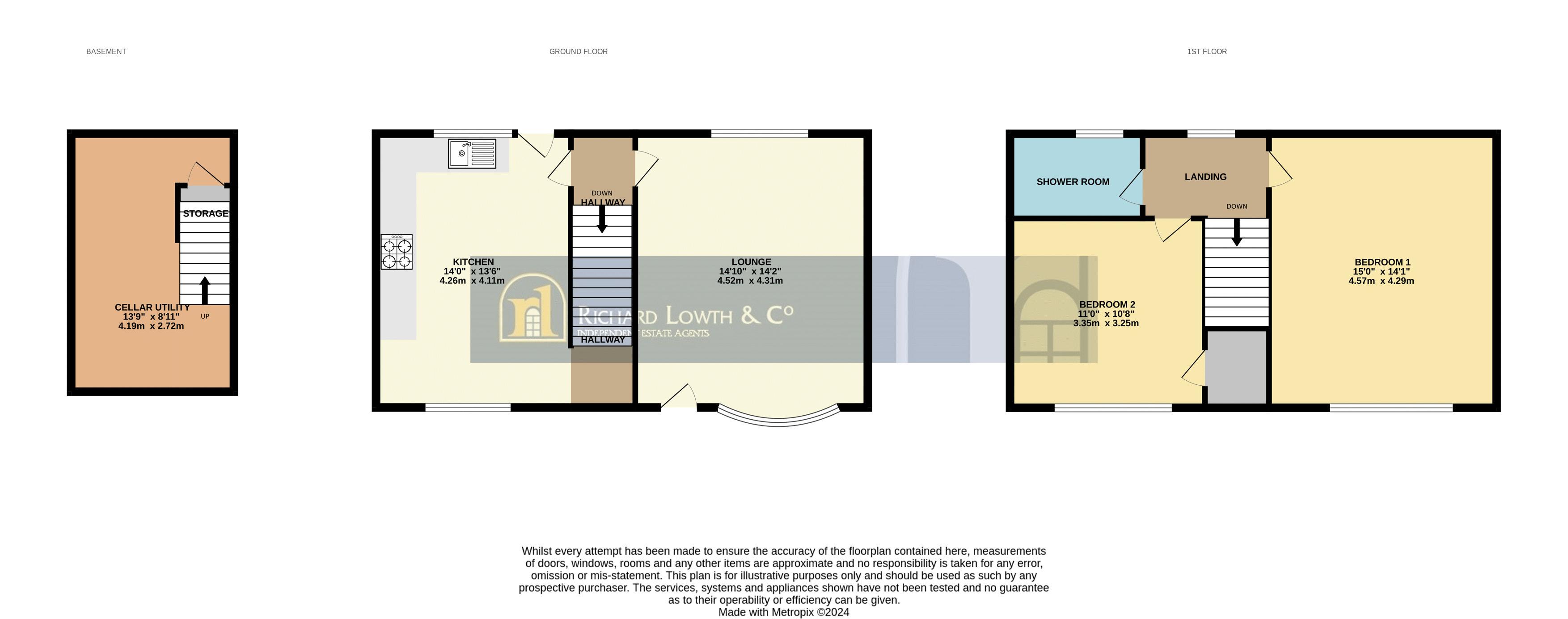 Floorplans For Hockley Cottage, Park Lane, Poynton