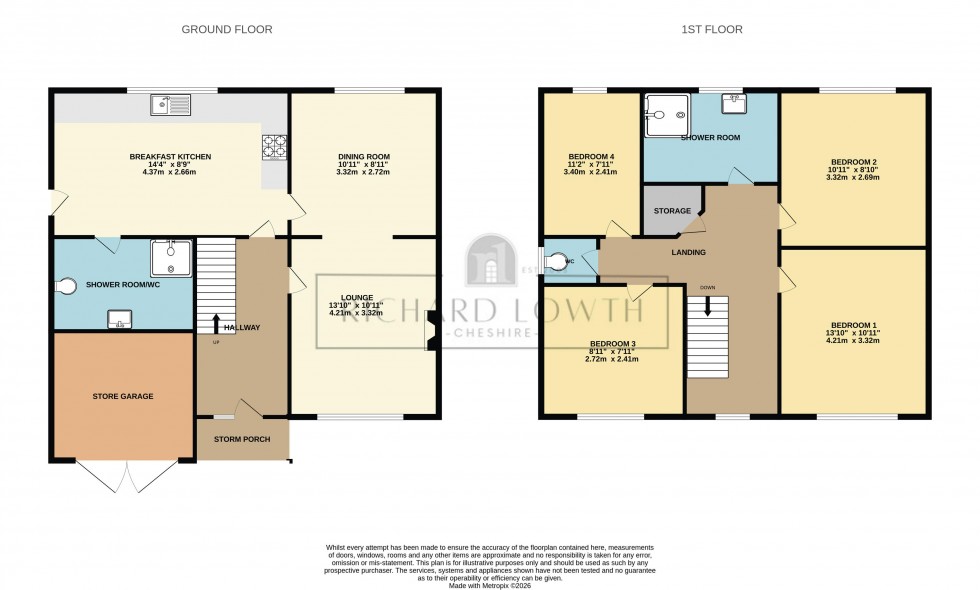 Floorplan for Brookfield Avenue, Poynton
