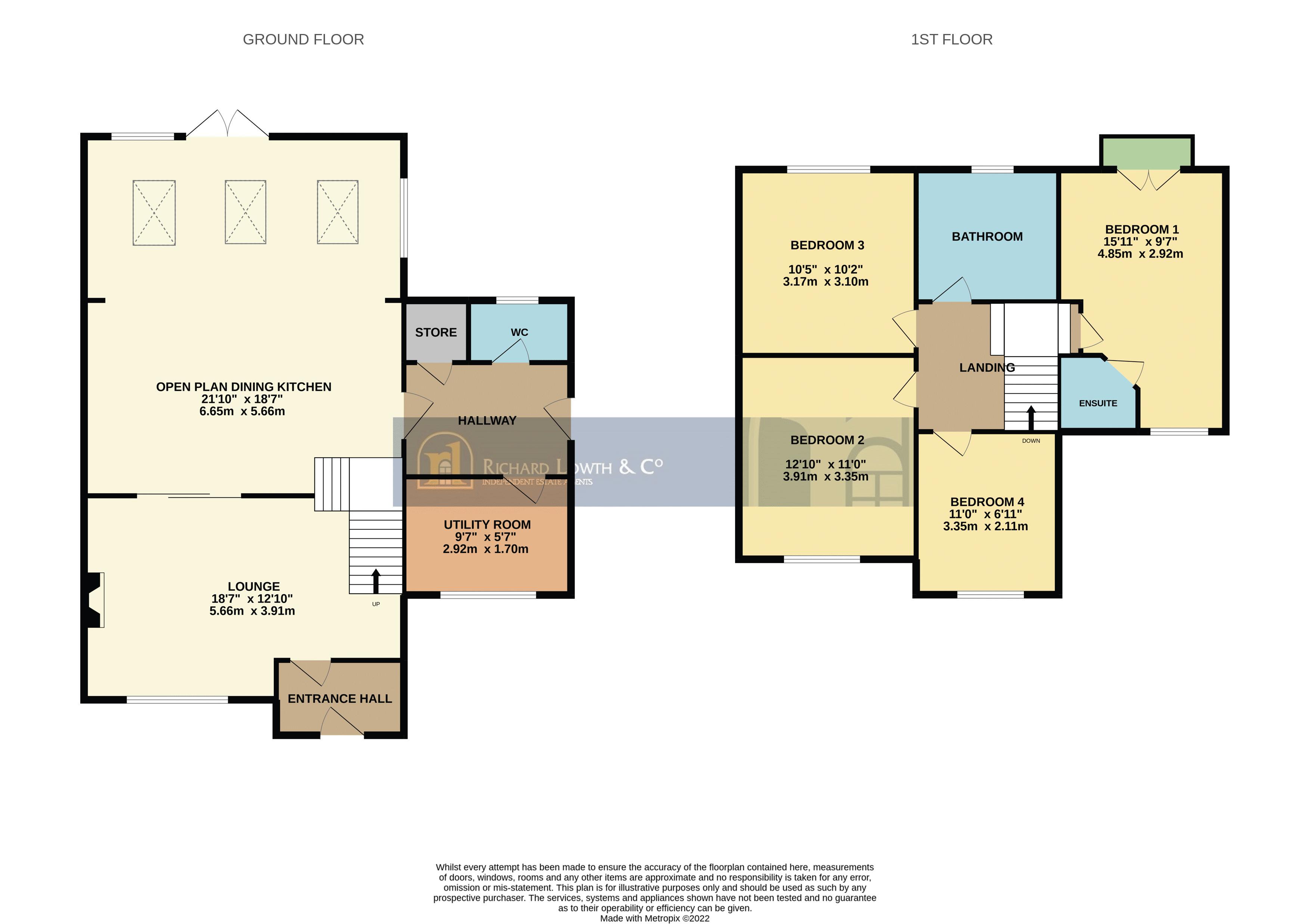 Floorplans For Vernon Close, Poynton