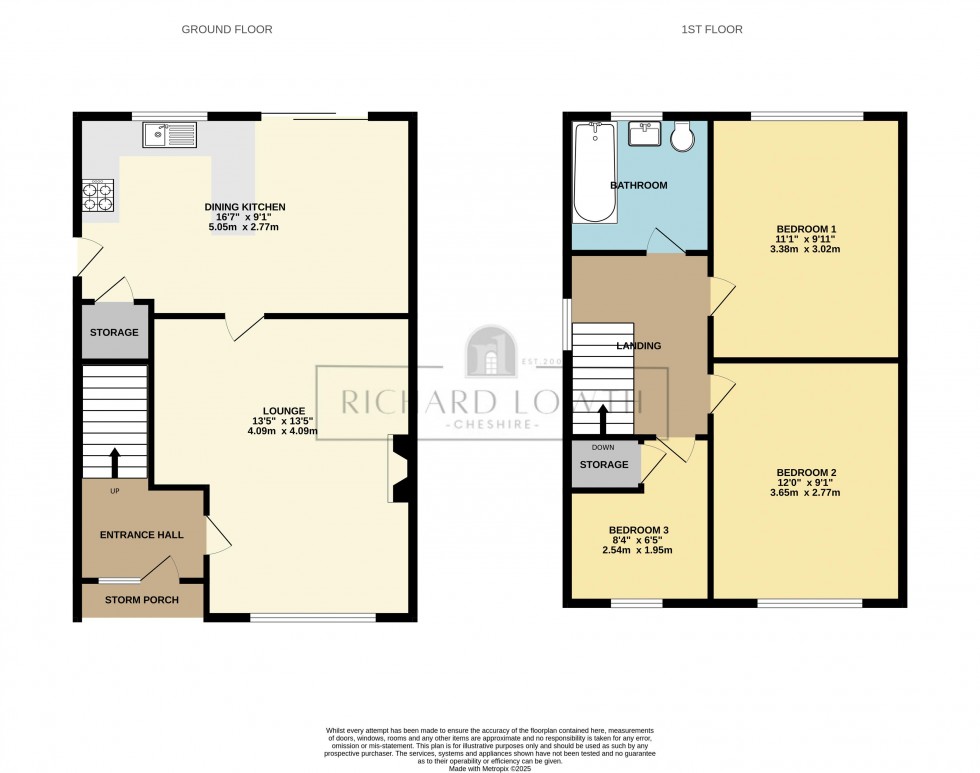 Floorplan for Curzon Road, Poynton