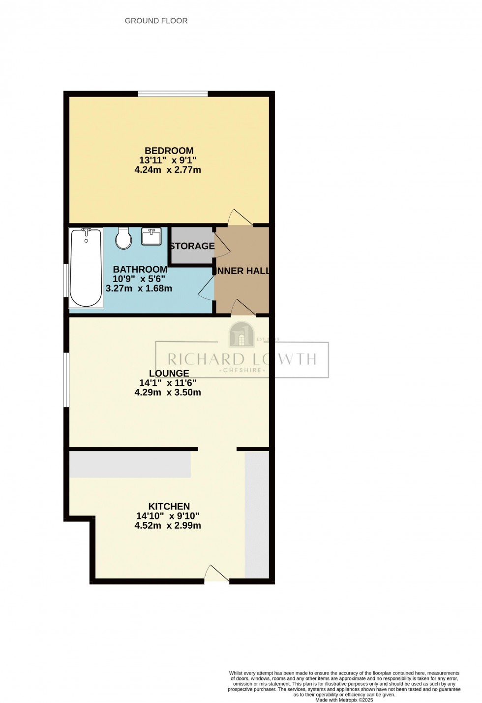 Floorplan for Park Lane, Poynton